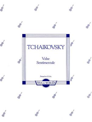 Pyotr Ilyich Tchaikovsky: Valse Sentimentale (Viola/Piano): Viola mit Begleitung