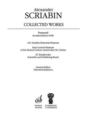 Alexander Scriabin: Scriabin - Collected Works Vol. 1: Orchester