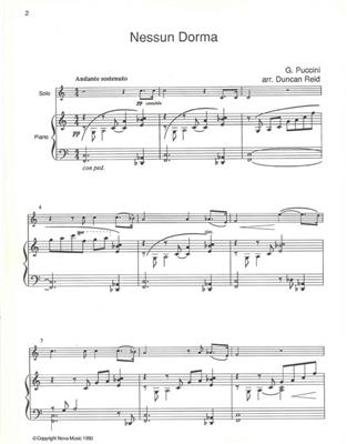 Giacomo Puccini: Nessun Dorma: Violine mit Begleitung