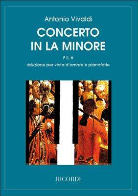 Antonio Vivaldi: Concerto Per Vla D'Amore, Archi E B.C.: In La: Viola mit Begleitung