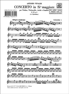Antonio Vivaldi: Concerto per Violino e Cello, Archi E BC Rv 547: Orchester