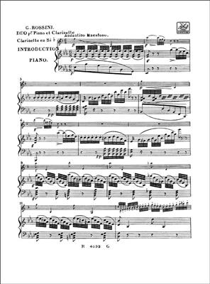 Gioachino Rossini: Fantaisie: Klarinette mit Begleitung