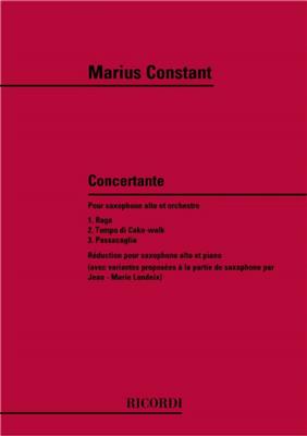Marius Constant: Concertante pour saxophone alto et orchestre: Saxophon