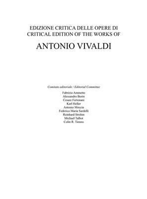 Antonio Vivaldi: Concerto per Violino, Archi e BC, RV 318 Op. VI/3: Streichensemble