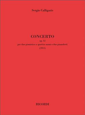 Sergio Calligaris: Concerto op. 52: Klavier vierhändig