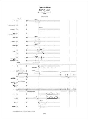 Filidei Francesco: Requiem: Gemischter Chor mit Ensemble