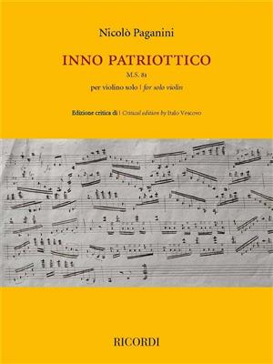 Nicolò Paganini: Inno Patriottico M.S. 81 per violino solo: Violine Solo