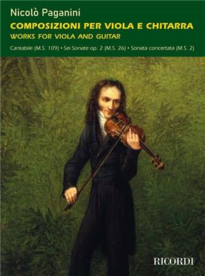 Nicolò Paganini: Works for Viola and Guitar or Lute: Viola mit Begleitung