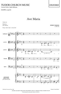 Robert Parsons: Ave Maria: Gemischter Chor mit Begleitung