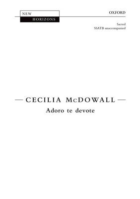 Cecilia McDowall: Adoro Te Devote: Gemischter Chor mit Begleitung