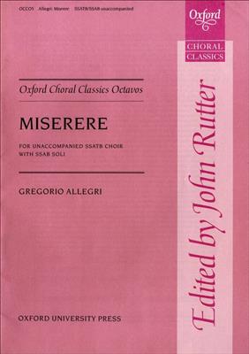 Gregorio Allegri: Miserere: Gemischter Chor mit Begleitung