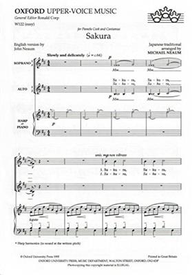 Neaum: Sakura: Frauenchor mit Klavier/Orgel