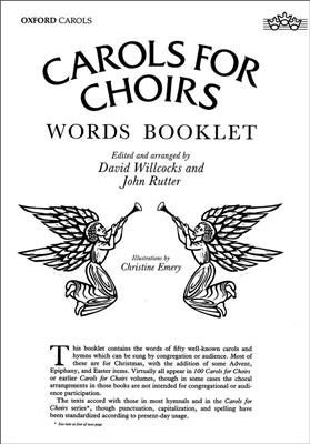 David Willcocks: Carols for Choirs: Carols for Choirs words booklet: Melodie, Text, Akkorde