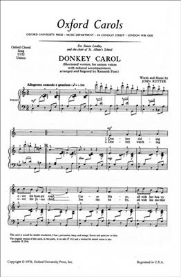John Rutter: Donkey Carol: Gemischter Chor mit Begleitung