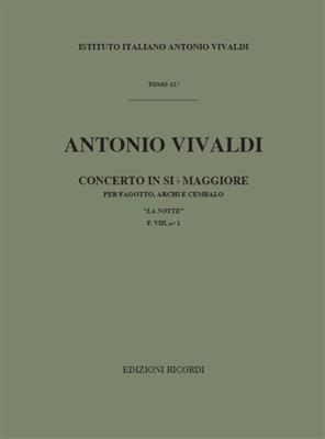 Antonio Vivaldi: Concerto per Fagotto, Archi e BC in Sib Rv 501: Fagott mit Begleitung