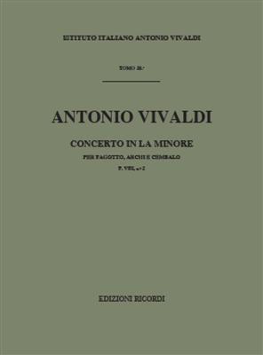 Antonio Vivaldi: Concerto per Fagotto, Archi e BC in La Min Rv 498: Fagott mit Begleitung