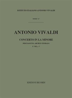 Antonio Vivaldi: Concerto per Fagotto, Archi e BC in La Min Rv 497: Fagott mit Begleitung