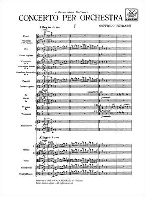 Goffredo Petrassi: Concerto: Orchester
