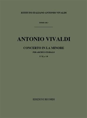 Antonio Vivaldi: Concerto Per Archi E B.C. In La Min. Rv 161: Streichorchester