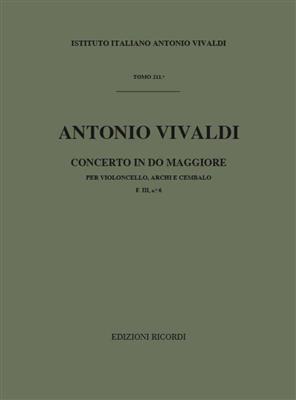 Antonio Vivaldi: Concerto Per Violoncello, Archi E BC In Do Rv 399: Kammerensemble