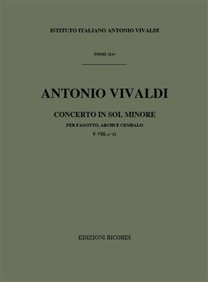 Antonio Vivaldi: Concerto per Fagotto, Archi e BC in Sol Rv 496: Fagott mit Begleitung