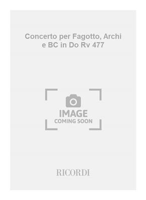Antonio Vivaldi: Concerto per Fagotto, Archi e BC in Do Rv 477: Fagott mit Begleitung
