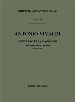 Antonio Vivaldi: Concerto per Fagotto, Archi e BC in Fa Rv 488: Fagott mit Begleitung