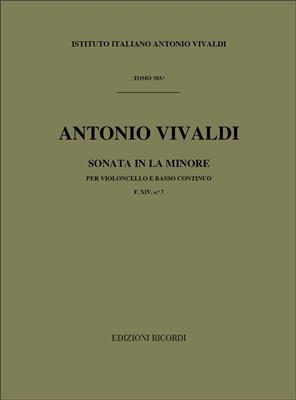 Antonio Vivaldi: Sonata per violoncello e BC in La Min. Rv 44: Cello mit Begleitung