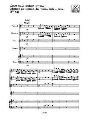 Antonio Vivaldi: Longe Mala, Umbrae, Terrores Rv 629: Opern Klavierauszug