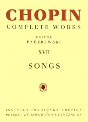 Complete Works XVII: Songs: Gesang mit Klavier