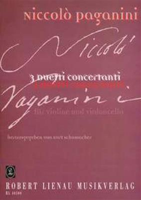 Niccolò Paganini: 3 Duetti Concertanti: Streicher Duett