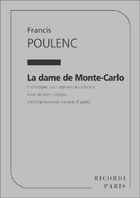Francis Poulenc: Dame De Monte-Carlo Chant Et Piano: Gesang mit Klavier