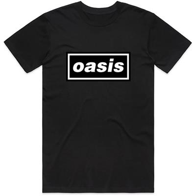 Oasis Logo Unisex T-Shirt Black Large