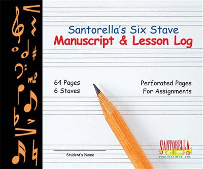 Manuscript & Lesson Log 6 Balks: Notenpapier