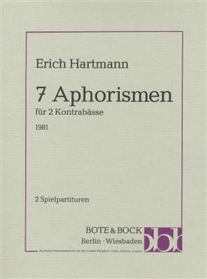 Erich Hartmann: Seven aphorisms: Kontrabass Duett