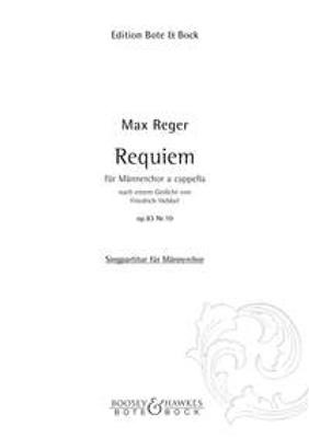 Max Reger: Mannerchore op. 83/10: Männerchor A cappella
