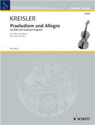 Fritz Kreisler: Praeludium and Allegro: Violine mit Begleitung