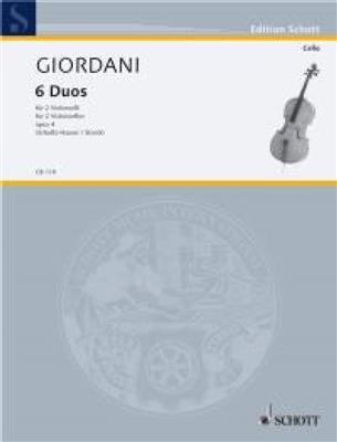 Tommaso Giordani: Duos(6) Opus 4 2Vcl.: (Arr. Klaus Storck): Cello Duett