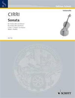 Giovanni Battista Cirri: Sonata No. 1 C Major: (Arr. Rainer Mohrs): Cello mit Begleitung