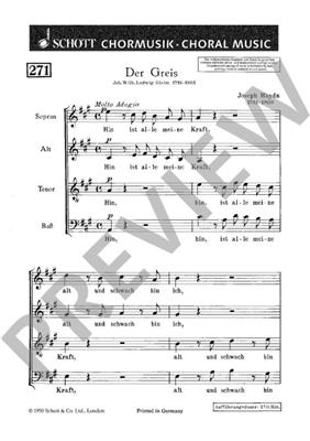 Franz Joseph Haydn: Der Greis: Gemischter Chor mit Begleitung