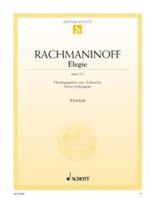 Sergei Rachmaninov: Elegie Opus 3/1: Klavier Solo