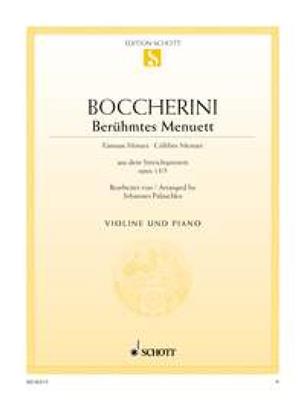 Luigi Boccherini: Menuet Op.13/5: Violine mit Begleitung