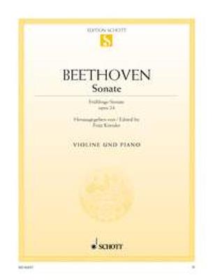 Ludwig van Beethoven: Sonate F Opus 24 (Fruhlings): Violine mit Begleitung