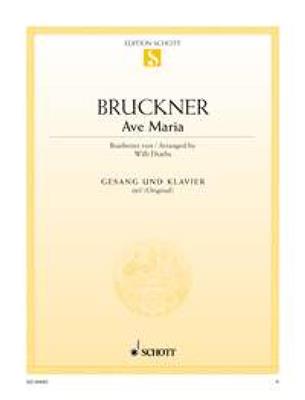 Anton Bruckner: Ave Maria: Gesang mit Klavier