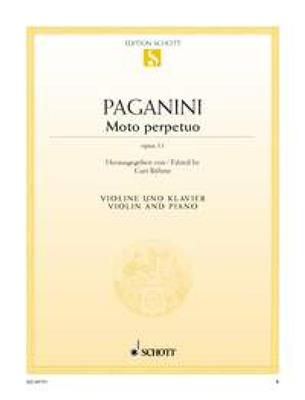 Niccolò Paganini: Moto Perpetuo: Violine mit Begleitung