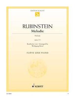 Anton Rubinstein: Melodie op. 3/1: Flöte mit Begleitung