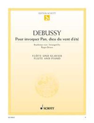 Claude Debussy: Pour invoquer Pan, dieu du vent d'été: Flöte mit Begleitung