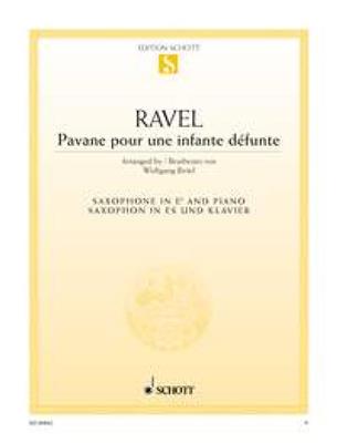 Maurice Ravel: Pavane pour une infante défunte: Altsaxophon mit Begleitung