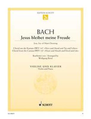 Johann Sebastian Bach: Jesus bleibet meine Freude: Violine mit Begleitung