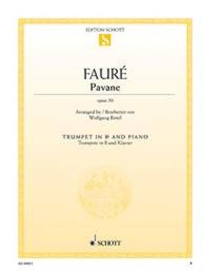 Gabriel Fauré: Pavane op. 50: Trompete mit Begleitung